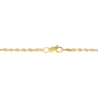 14K Yellow Gold Diamond Cut Solid Rope Chain, 18in.