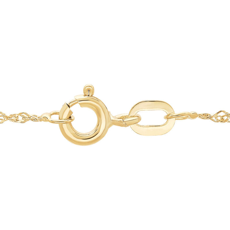 14K Yellow Gold Solid Singapore Chain, 16in.