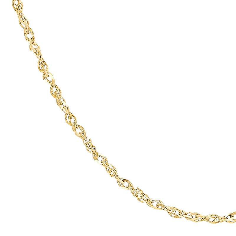 14K Yellow Gold Solid Singapore Chain, 16in.