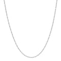 14K White Gold Solid Singapore Chain, 16in.