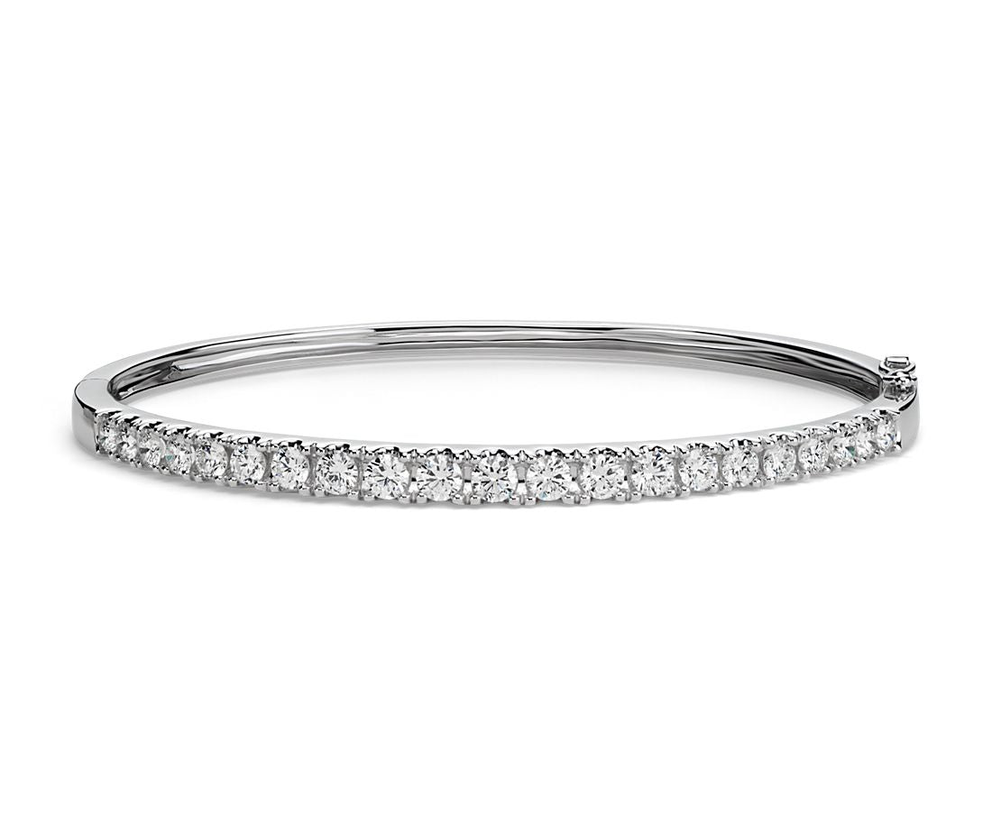 14K White Gold Diamond Bracelet