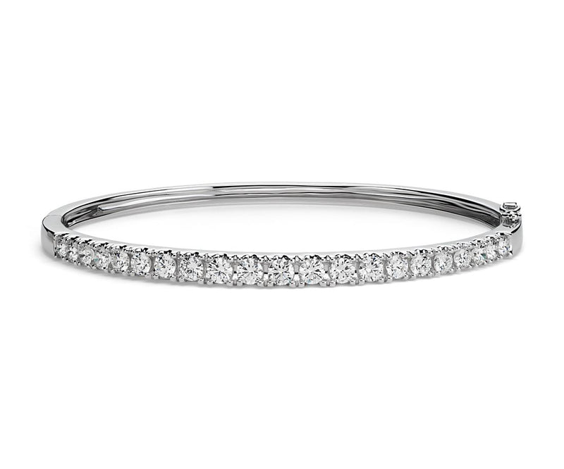 14K White Gold Diamond Bracelet