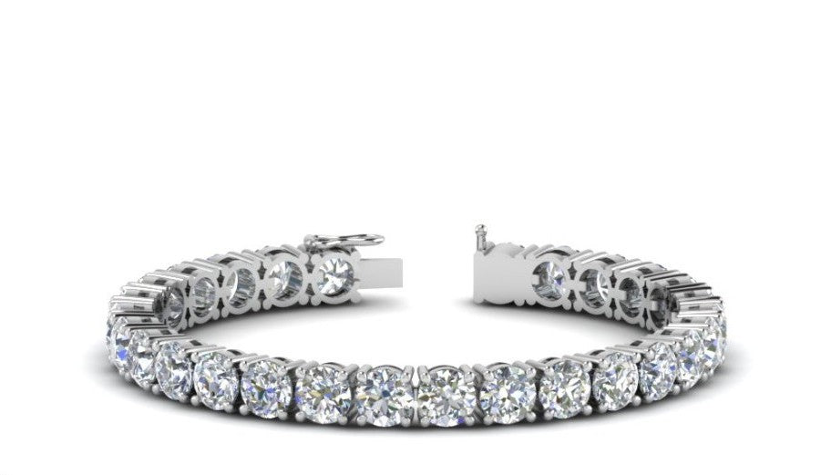 14K White Gold Labgrown Diamond Tennis Bracelet