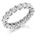 18K White Gold Eternity Wedding Diamond Band