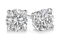 14K White Gold Diamond Stud Earrings