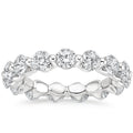 14K White Gold Eternity Wedding Band
