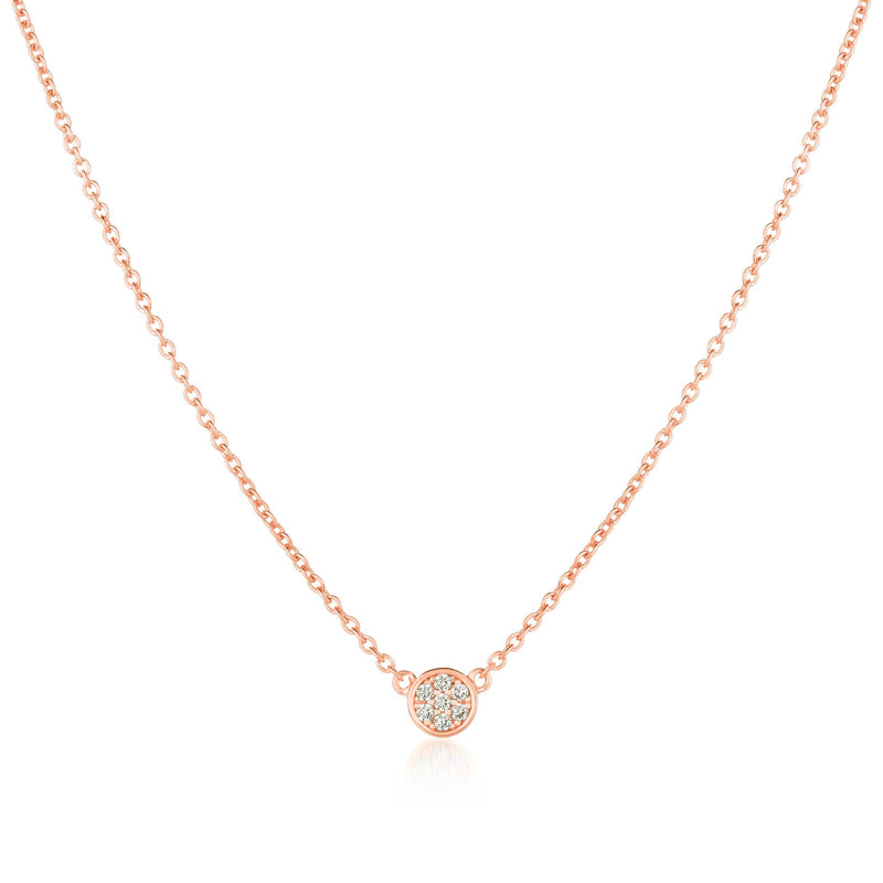 Lady's Rose Gold Plated Necklace