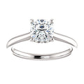 Cushion Cut Diamond Solitaire Ring