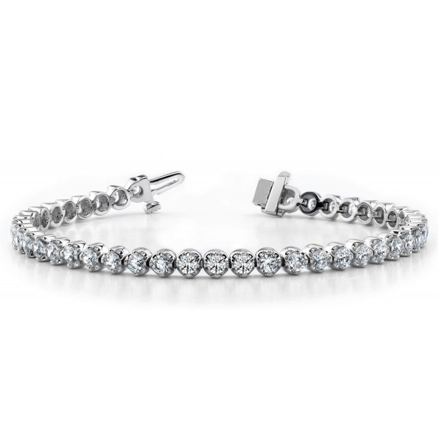 14K White Gold Diamond Tennis Bracelet