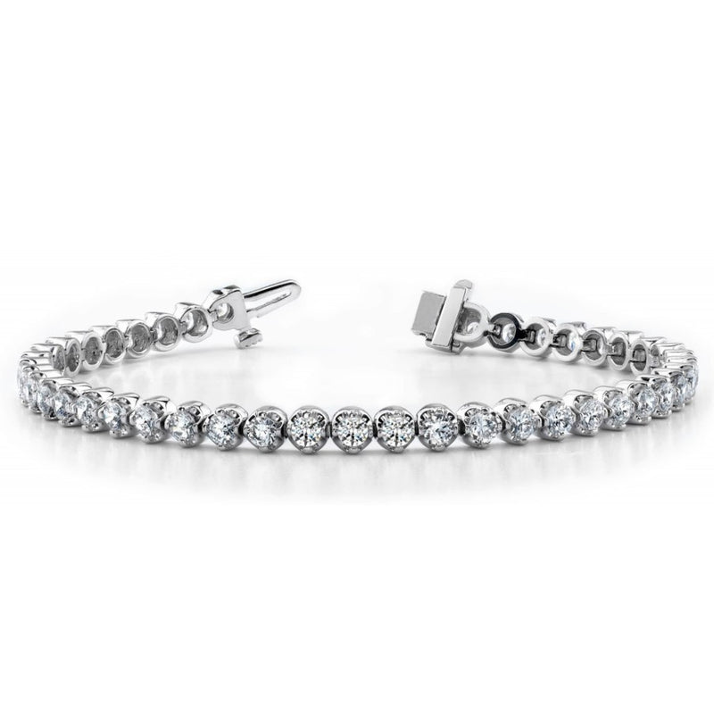 14K White Gold Diamond Tennis Bracelet