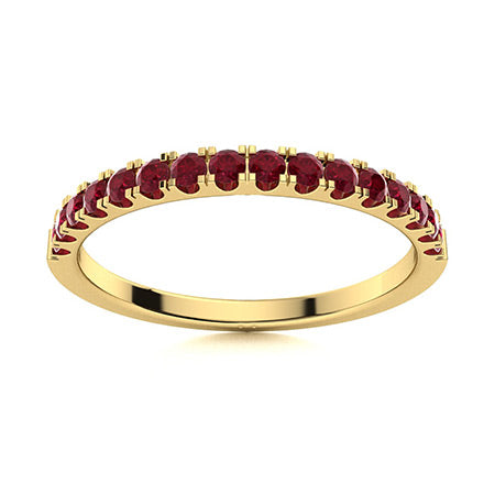 14K Gold Ruby Anniversary Band