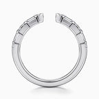 14K White Gold Diamond Open Wedding Band