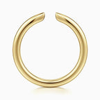 14K Gold Polished Open Wedding Band
