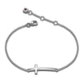 Sterling Silver Cross Bracelet