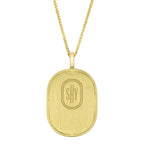 14K Gold Pisces Zodiac Pendant Necklace