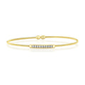 14K Yellow Gold Corelli Diamond Bar Cuff Bracelet