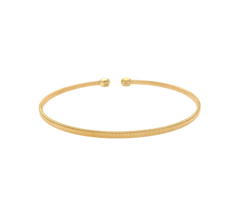 14K Yellow Gold Corelli Cuff Bangle