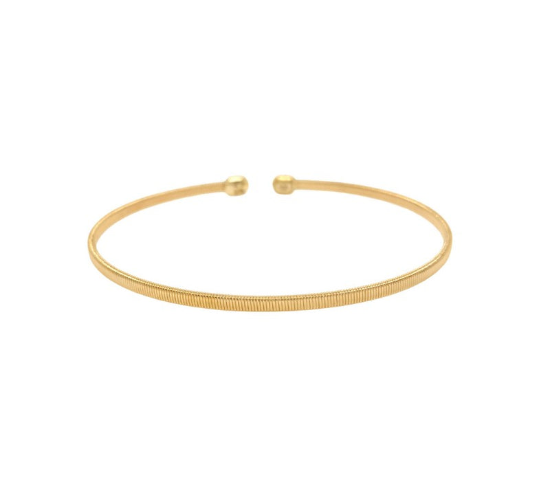 14K Yellow Gold Corelli Cuff Bangle