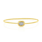 14K Yellow Gold Corelli Diamond Bangle