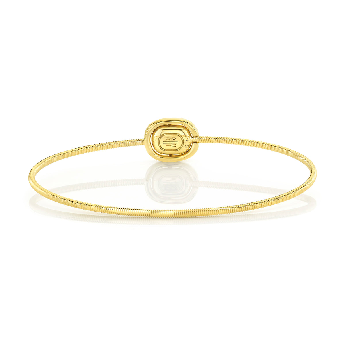 14K Yellow Gold Corelli Diamond Bangle