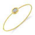 14K Yellow Gold Corelli Diamond Bangle