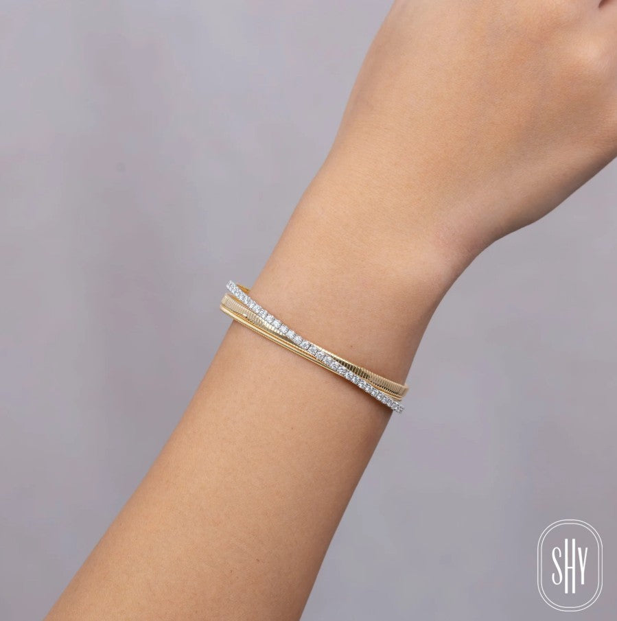 Two Tone Corelli Collection Diamond Bracelet