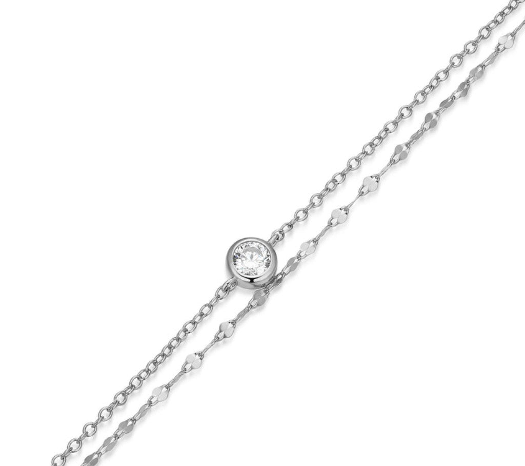 Silver Bracelets with Stone