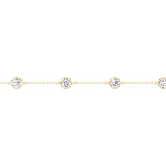 14K Yellow Gold Diamonds By the Yard Bracelet
