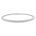 14K White Gold Diamond Flex Bangle Bracelet