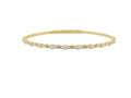 14K White Gold Flex Bangle Bracelet