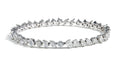 14K White Gold Diamond Flex Bangle Bracelet