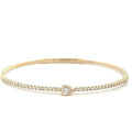 14K Yellow Gold Flex Bangle Bracelet