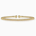 14K Yellow Gold Beaded Bujukan Cuff Bracelet