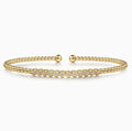 14K Gold Bujukan Beaded Diamond Cuff Bracelet