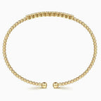 14K Gold Bujukan Beaded Diamond Cuff Bracelet