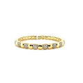 14K Yellow Gold Diamond Stretch Bracelet