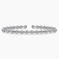 14K White Gold Beaded Bujukan Cuff Bracelet