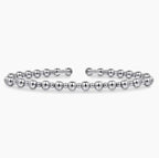 14K White Gold Beaded Bujukan Cuff Bracelet