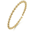 14K Gold Beaded Bujukan Cuff Bracelet