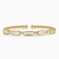 14K Gold Mother of Pearl Bujukan Cuff Bracelet