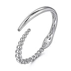 Sterling Silver Bypass Bangle