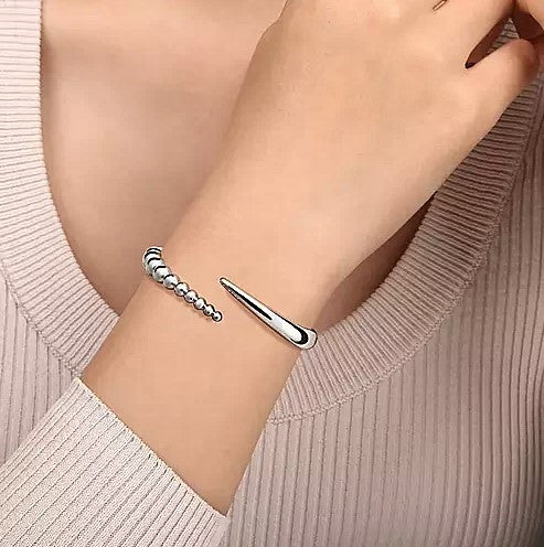 Sterling Silver Bypass Bangle