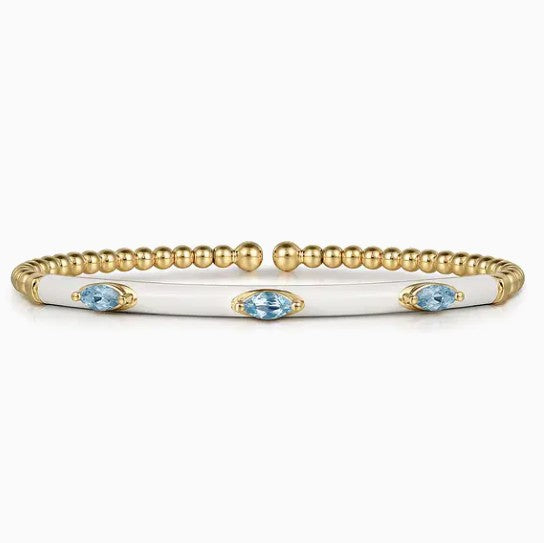 14K Gold Bujukan Cuff Bracelet