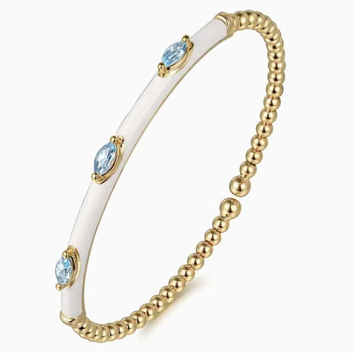 14K Gold Bujukan Cuff Bracelet
