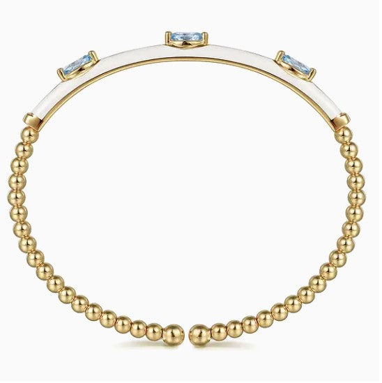 14K Gold Bujukan Cuff Bracelet