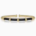 14K Gold Station Bujukan Cuff Bracelet