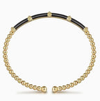 14K Gold Station Bujukan Cuff Bracelet
