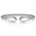Sterling Silver & 14K Yellow Gold Bujukan Cuff Bracelet with Mother-of-Pearl