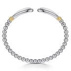 Sterling Silver & 14K Yellow Gold Bujukan Cuff Bracelet with Mother-of-Pearl