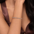 Sterling Silver & 14K Yellow Gold Station Accent Bujukan Cuff Bracelet